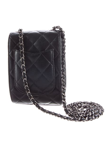 black chanel bag with black chain|chanel black quilted crossbody bag.